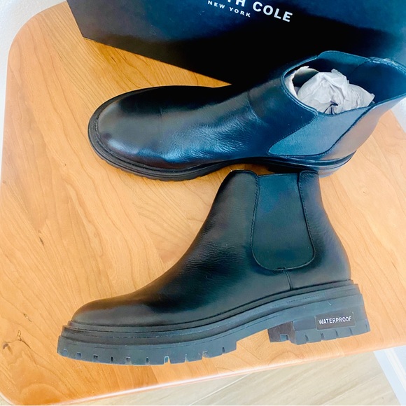 Kenneth Cole Rhode Waterproof leather Chelsea Boot 9.5 - Picture 4 of 4